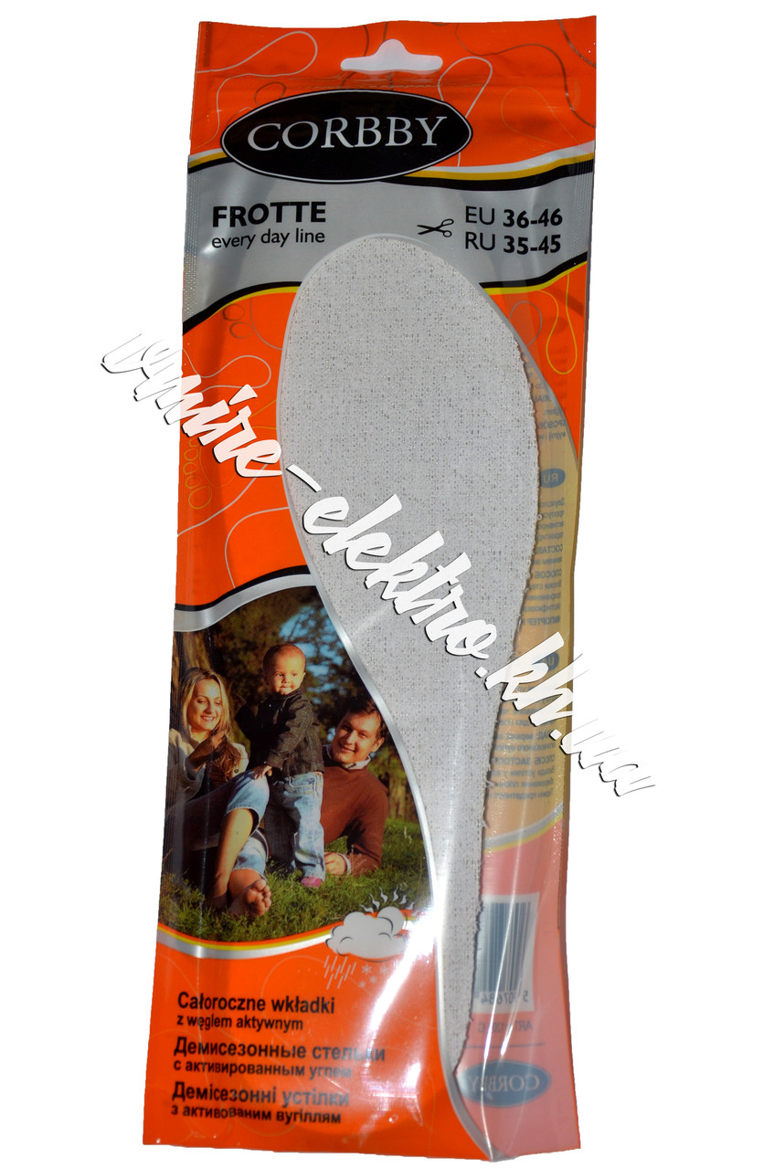 Устілки з активованим вугіллям Corbby Frotte 35-45