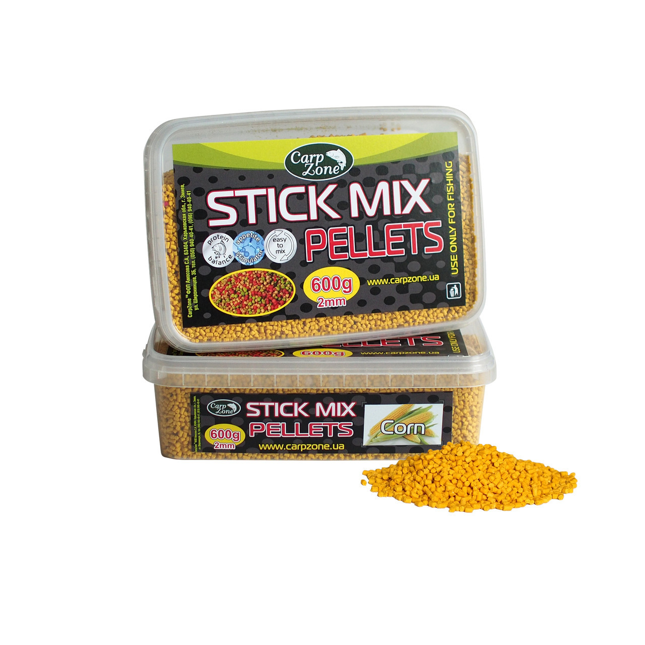 Стік Мікс пелети Stick Mix Pellets Согп (Кукурудза) 600g 2mm