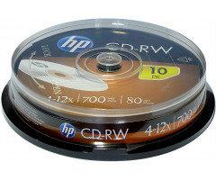 Диск CD-RW НР 700Mb 12x Cake 10 - фото 2 - id-p641925733