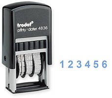 Нумератор Trodat пластик 3,8 мм 6-тирозрядний