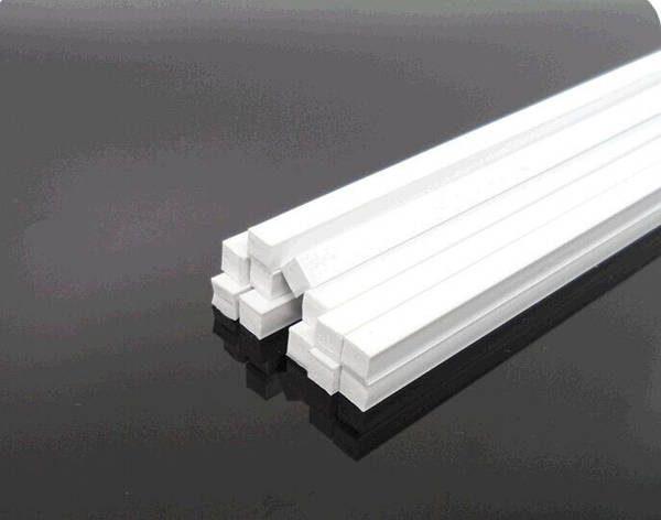 Пластиковий профіль 6 мм. Х 6 мм. Квадрат. Довжина 250 мм. CA 6.0, фото 1