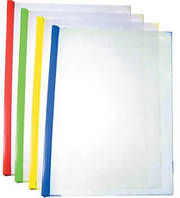 Папка з планкою-притиском А4 2-35 Economix, прозора