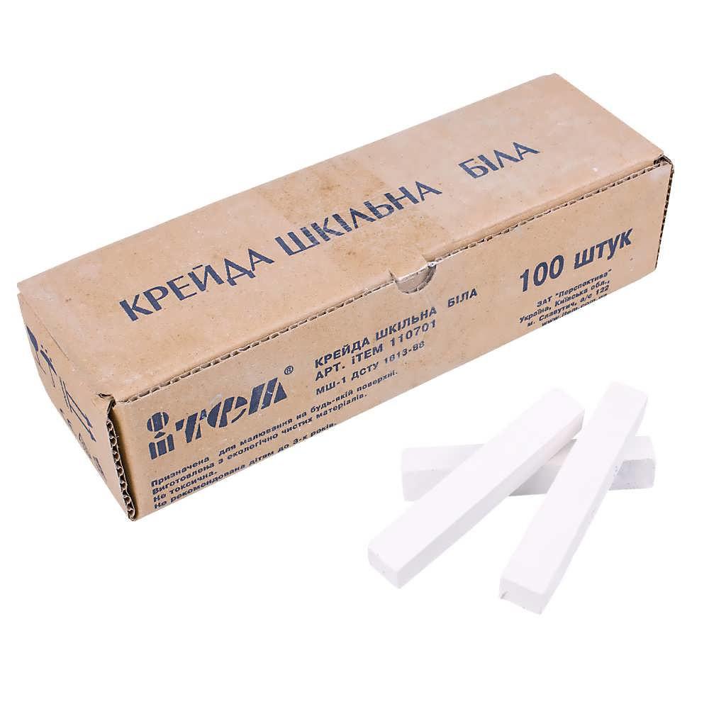 Крейда біла 100 шт iTEM квадратна