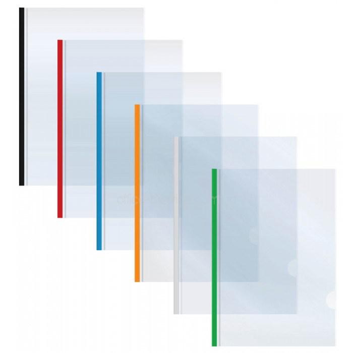 Папка з планкою-притиском А5 2-65 Economix, прозора