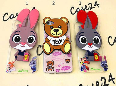 Гумовий 3D чохол для Meizu U10 Джуді та Тед