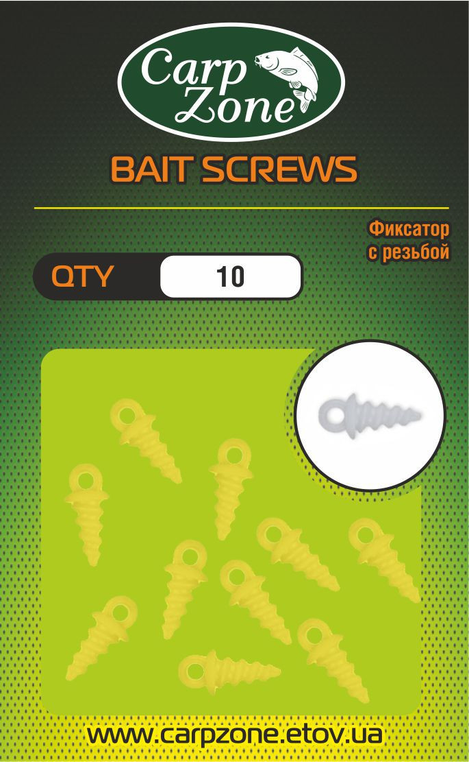 Фіксатор з різьбленням BAIT SCREWS Yellow, фото 1