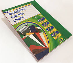 Обкладинки для палітурки-пластикові прозорі зелені А4, 180 МКМ, 100 шт