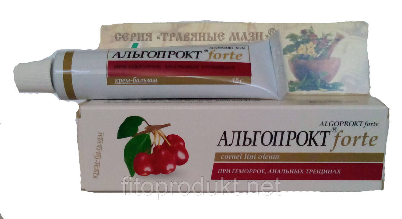АЛЬГОПРОКТ FORTE крем бальзам проти геморою 15 г Леккос