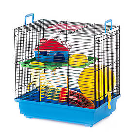 Клітка для гризунів, емаль TEDDY 1 BLACK+TUBE InterZoo 36*24*36 см