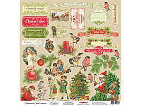 Бумага ScrapBerry"s Ночь перед Рождеством - Рождественские подарки 30,5x30,5 см, 1 шт