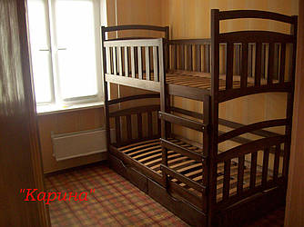 Ліжко двоярусне "Карина", з ящиками