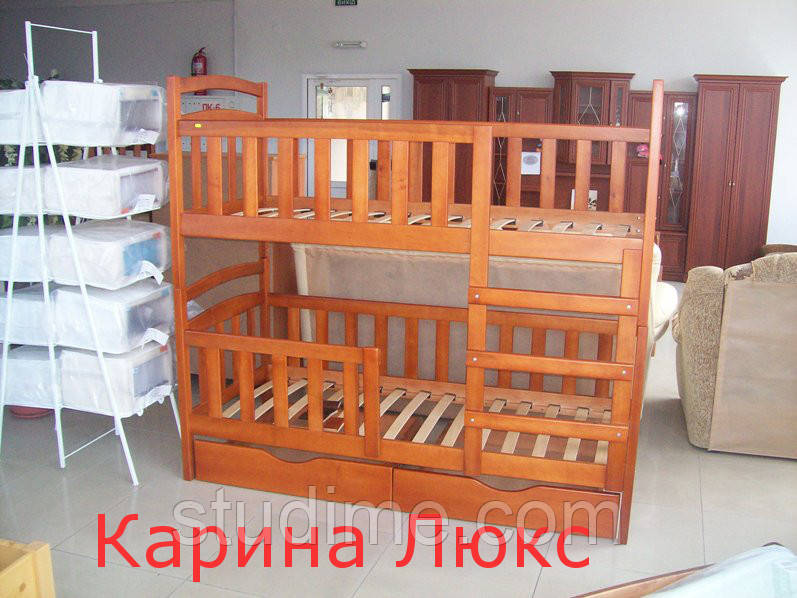 Кровать детская двухъярусная "Карина Люкс" с ящиками - фото 3 - id-p72203897