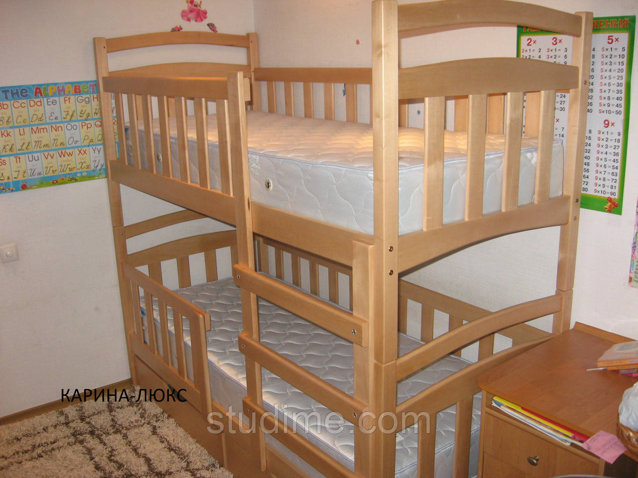 Кровать детская двухъярусная "Карина Люкс" с ящиками - фото 6 - id-p72203897