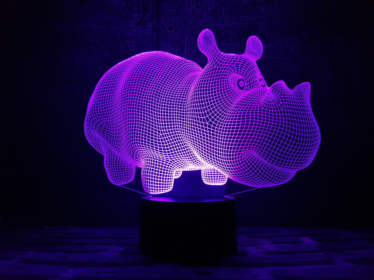 Змінна пластина для 3D ламп "Бегемот" 3DTOYSLAMP, фото 1