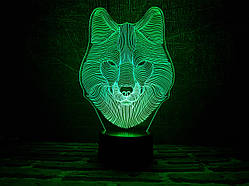 Змінна пластина для 3D ламп "Вовк" 3DTOYSLAMP