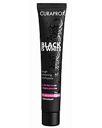 Зубна паста Curaprox Black is White з активованим вугіллям (чорне паковання), 90 мл