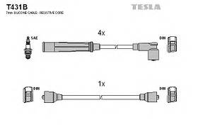 Комплект високовольтних проводів Tesla T431B Mazda