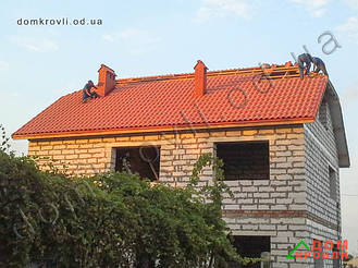  Монтаж керамической черепицы Tejas Borja Red