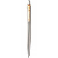 Ручка Parker Jotter Stainless Steel GT BP кулькова автоматична, сталь з позолотою