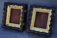 Кіоти для венчальной пари з позолоченим багетом, фото 2