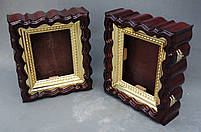 Кіоти для венчальной пари з позолоченим багетом, фото 3