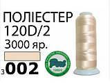 Нитки для машинної вишивки 120D/2, 3000 ярдів №3002, фото 4