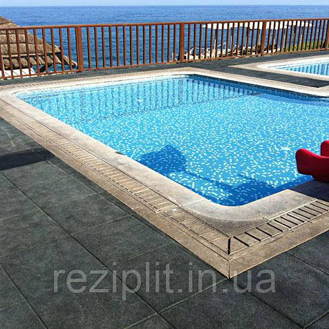 Протиковзке покриття для басейну, сауни, лазні. Гумова плитка 30 мм, фото 1