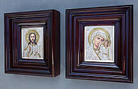 Кіоти для венчальной пари прості, рівні, з внутрішніми дерев'яними рамками., фото 3