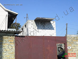 Монтаж металлочерепицы Афины.