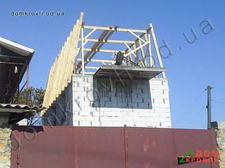 Монтаж металлочерепицы Афины.