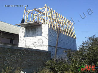 Монтаж металлочерепицы Афины.