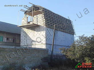 Монтаж металлочерепицы Афины.