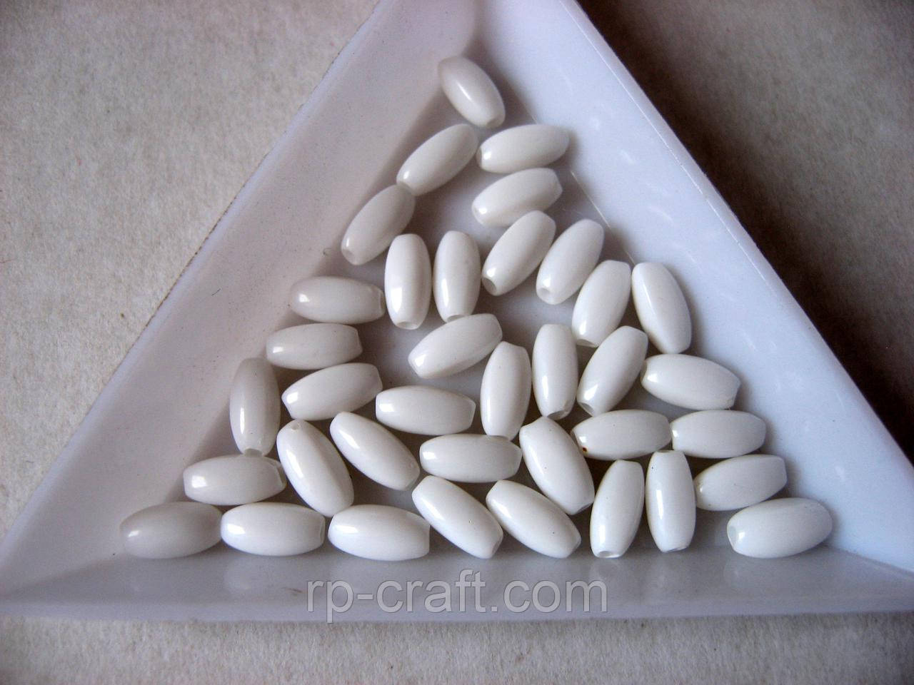 Бусіна пластикова, рис, 4х8 мм, фото 1