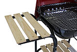Гриль вугільний садовий LANDMANN з кришкою 3 полиці, фото 7
