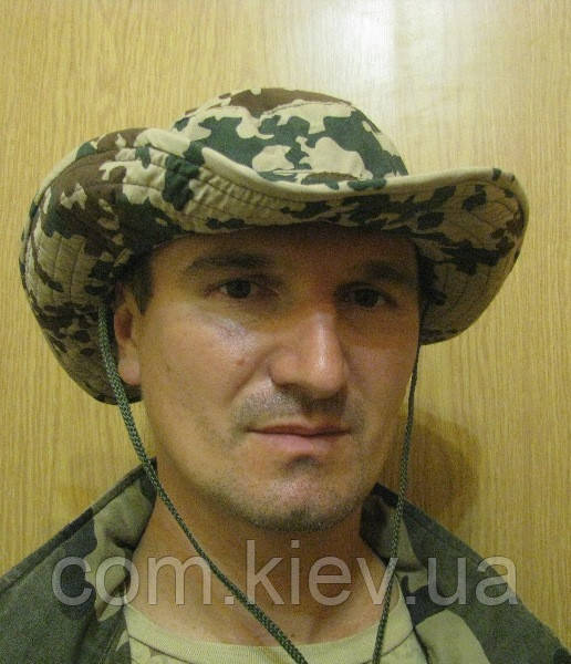 Капелюх камуфльований із широкими крисами "Desert Flecktarn"