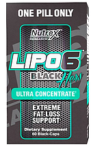 Комплекс схуднення Nutrex Lipo 6 Black Hers ultra concentrate caps 60