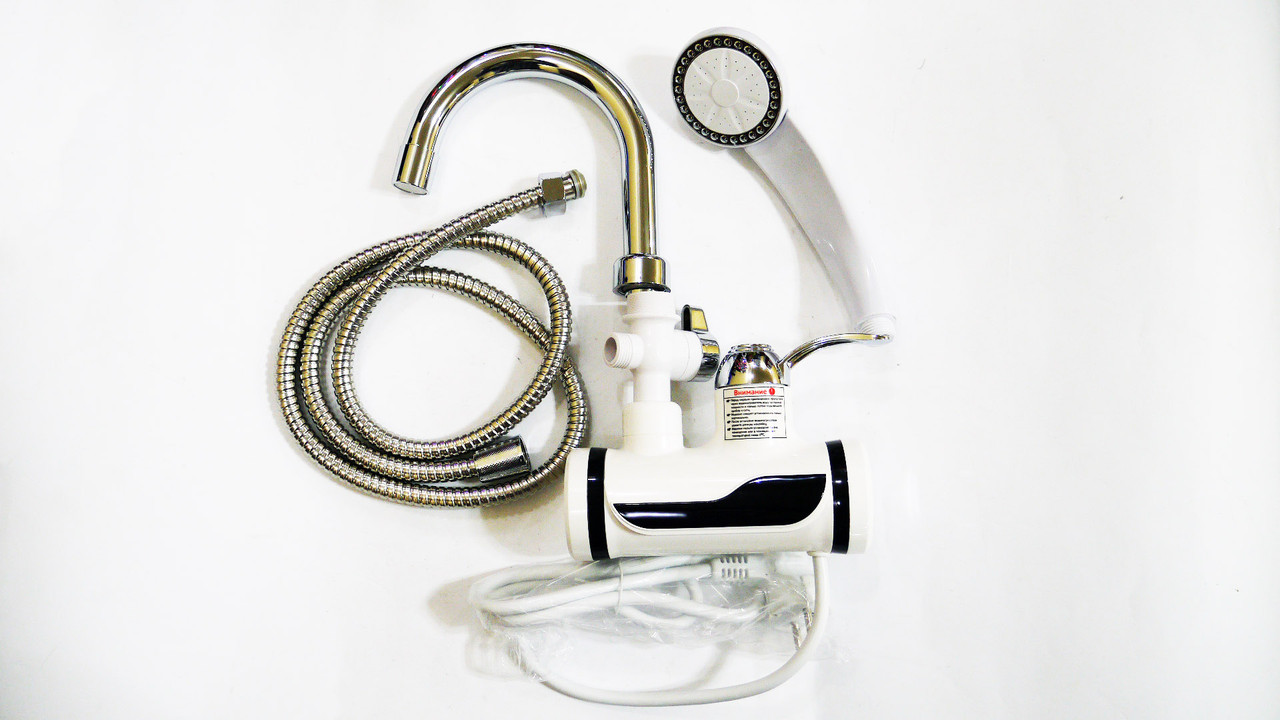 Проточний водонагрівач із душем Instant Electric Heating Water Faucet