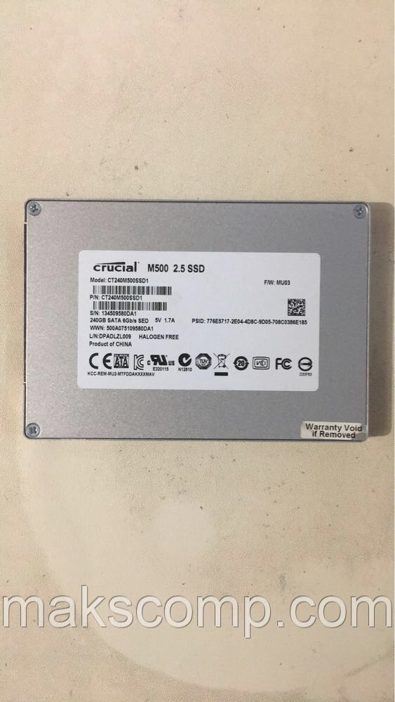 SSD Crucial M500 240Gb 2.5" SATAIII (CT240M500SSD1)