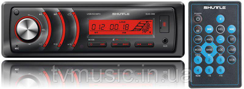 Автомагнітола Shuttle SUD-386 Black/Red