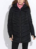 Жіноча чорна куртка пуховик Snowimage V516 XL 48, фото 2