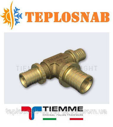 Трійник редукционый 32(4,4)-16(2,2)-32(4,4) Tiemme, фото 2