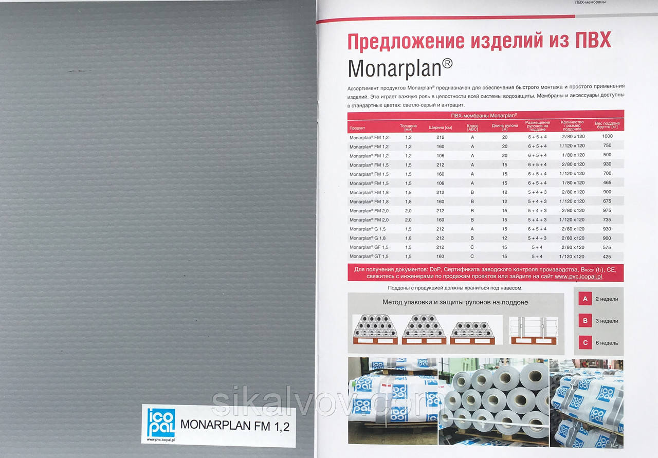 Мембрана MONARPLAN FM1,2 BMI-ICOPAL - фото 1 - id-p574170604