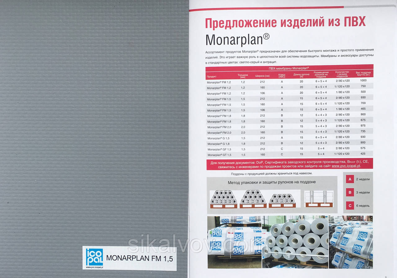 Мембрана MONARPLAN FM1,5 BMI-ICOPAL