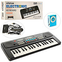 Дитячий синтезатор, 37 клавіш, мікрофон, запис, 8 тонів, USB заряд. MP3 плеєр, BF-430C4