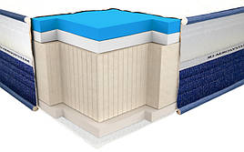 Ортопедичний матрац ViscoGel dual comfort 80х190