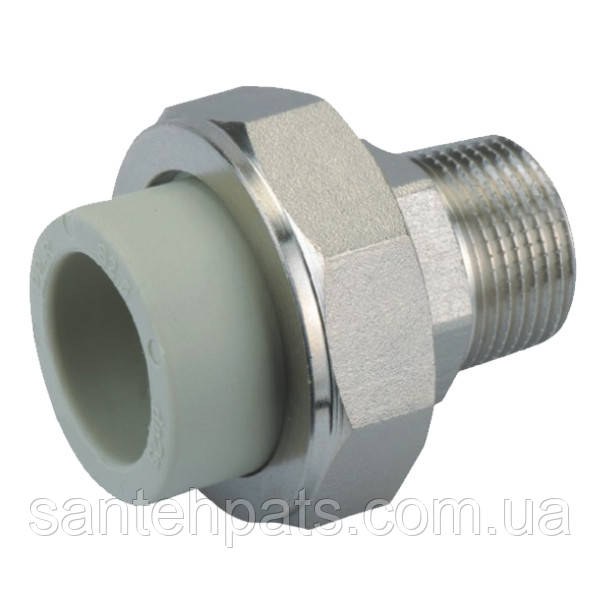 Згін американка 25 на 3/4" зовнішня різь поліпропілен Koer, фото 1