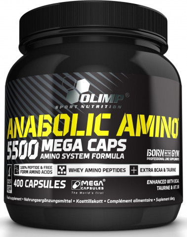 Amino 5500 mega caps Olimp, 400 капсул