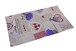 Кухонний рушник, Лаванда Серце  розмір 35х65 см, Оригінальні подарунки, Домашній текстиль текстиль