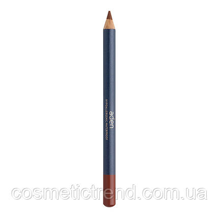 Олівець для губ водостійкий дерев'яний Lipliner Beech N33 (натуральний рожевий) Aden Cosmetics, фото 1