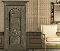 Двері міжкімнатні шпоновані Олівія ПГ дуб шервуд, фото 2